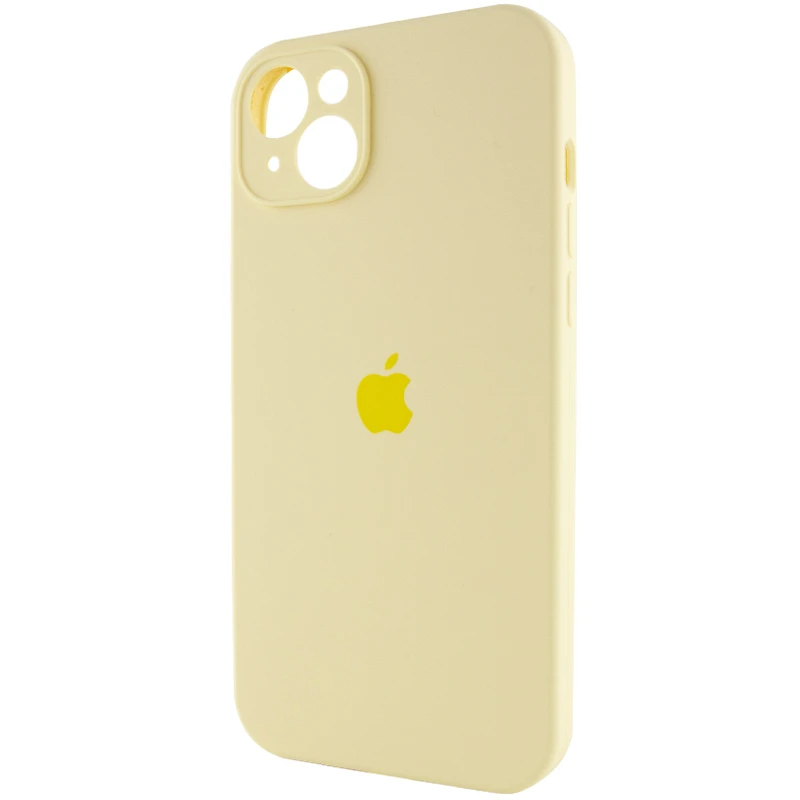 Чехол Silicone Case с защитой камеры для Apple iPhone 14 (6.1") – Желтый / Mellow Yellow. Фото 4 из 8