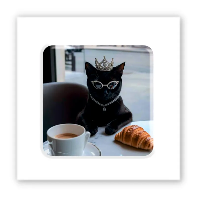 Стікер 3D до 5см Animal Collection – Rich black cat. Фото 2 з 6