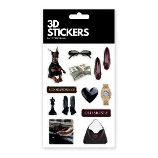 Стікер-набір 3D до 10*15см XXL — Elite Style (12 pcs)