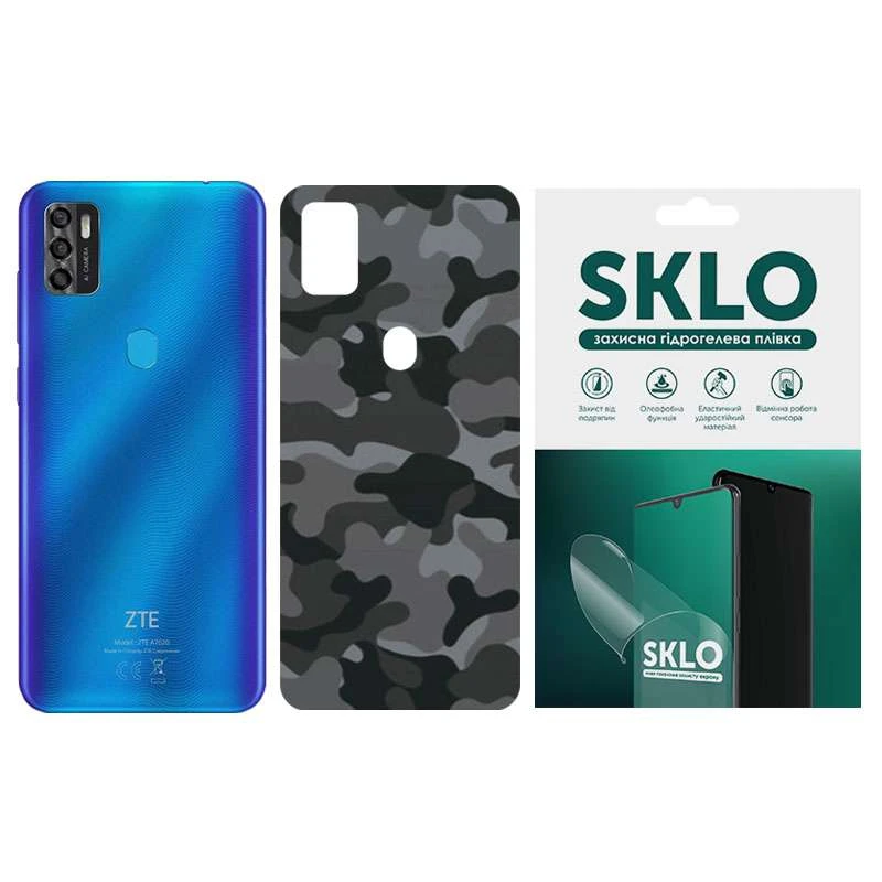 

Захисна плівка SKLO Back Camo на тильну сторону на ZTE Blade A3 (2019) (Сірий / Army Gray)