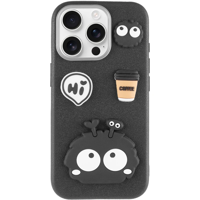 Чохол Labubu Toys для Apple iPhone 15 Pro (6.1") – Monster / Black. Фото 3 з 6