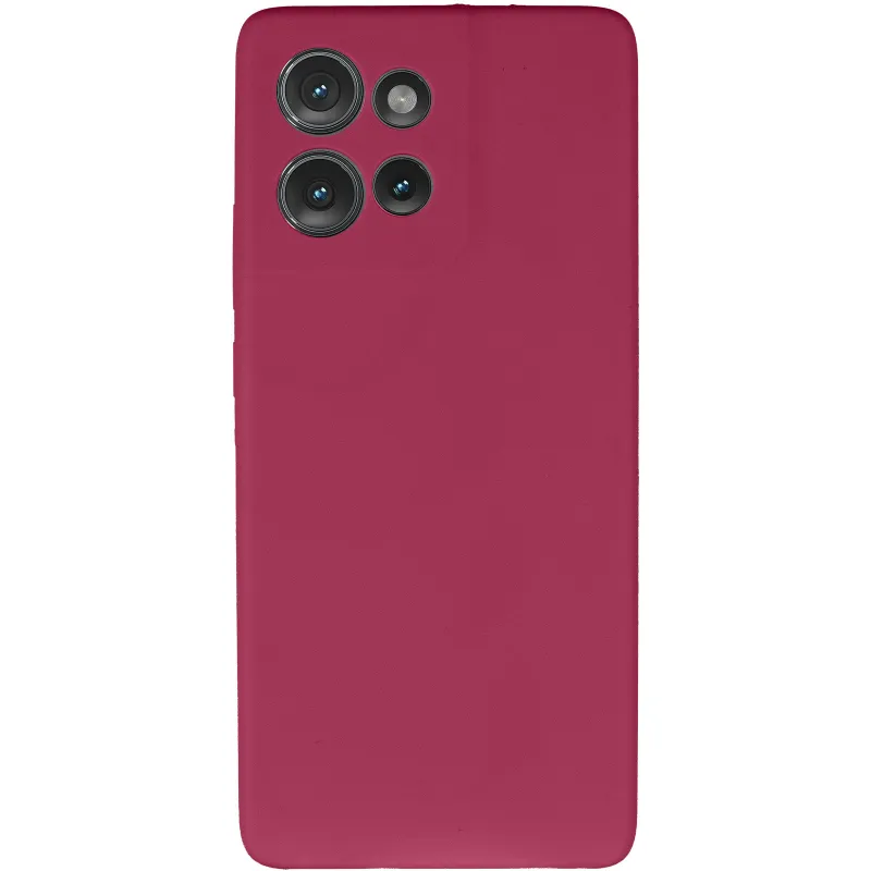 Чехол Silicone Cover Ummi Lakshmi Full Camera (AA) для Motorola Edge 50 Neo – Бордовый / Marsala. Фото 3 из 6
