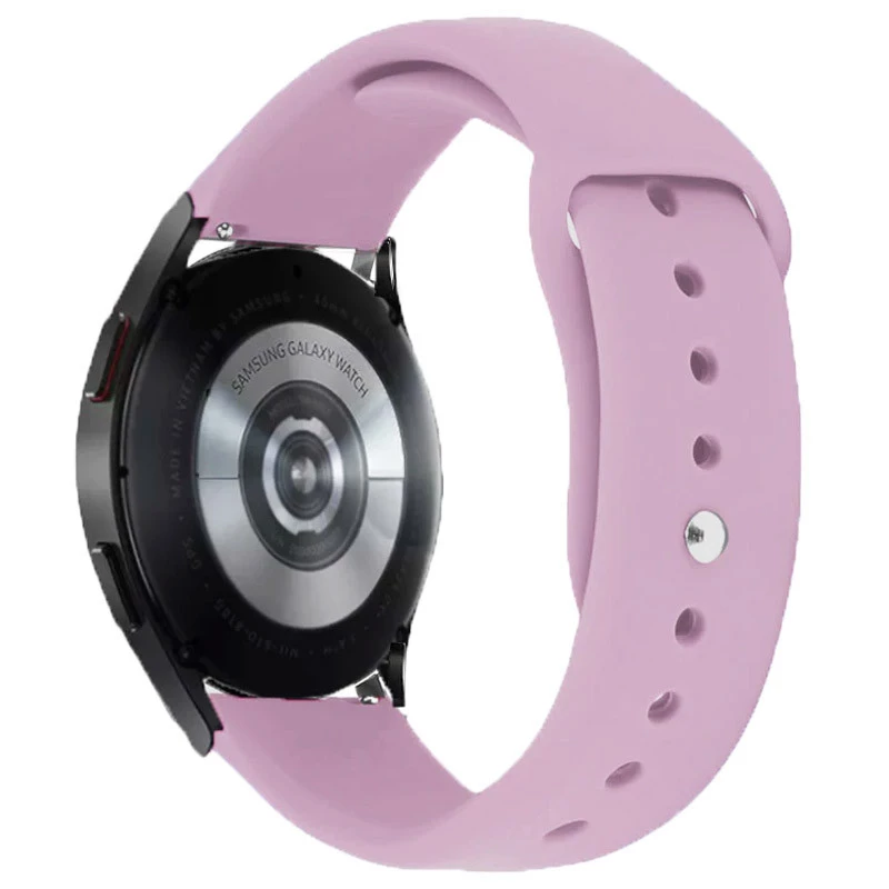 Силіконовий ремінець Sport для Smart Watch 20mm – Бузковий / Light Elegant Purple. Фото 2 з 3