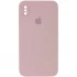 Чохол Silicone Case Square з захистом камери на Apple iPhone XS (5.8") – Рожевий / Pink Sand. Фото 1 з 3