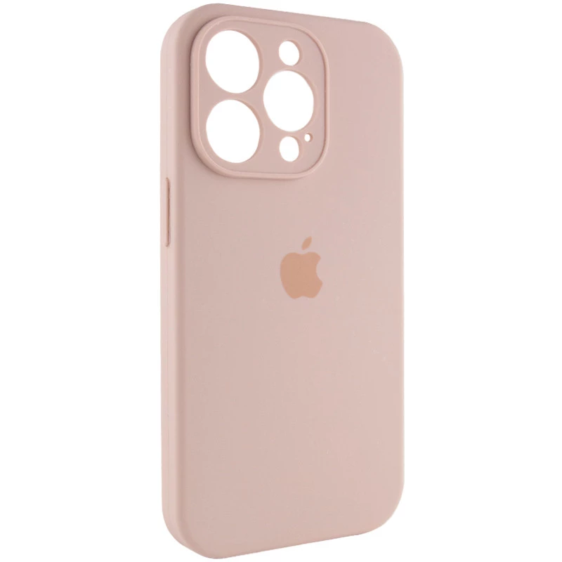 Чехол Silicone Case с защитой камеры для Apple iPhone 15 Pro (6.1") – Розовый / Pink Sand. Фото 2 из 6