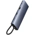 Перехідник HUB Baseus UltraJoy 10-Port (Type-C to HDMI+VGA+USB3.0*3+PD+RJ45+SD/TF3+3.5mm) (80C8) – Slate Grey. Фото 2 з 5