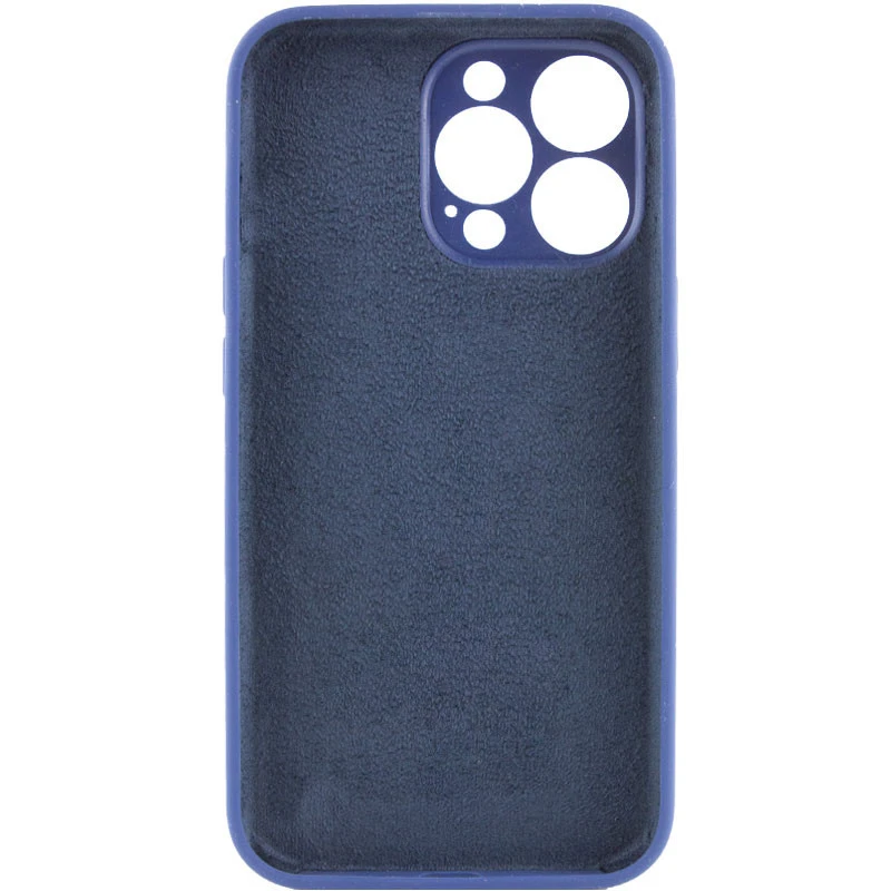 Чохол з захистом камери Silicone Case для Apple iPhone 13 Pro (6.1") – Синій / Deep navy. Фото 2 з 3