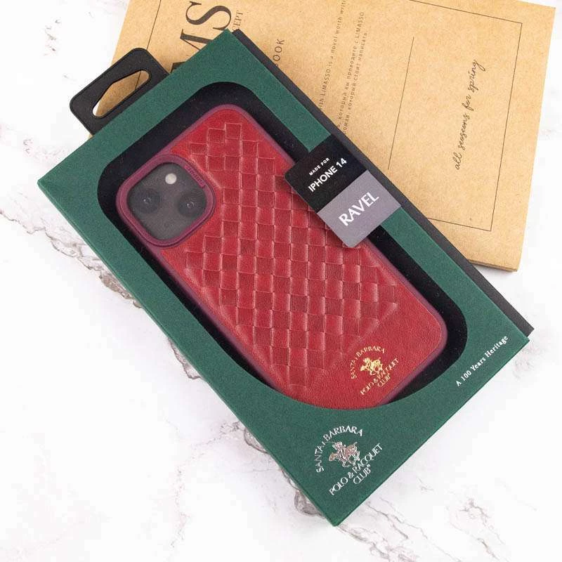 Кожаный чехол Polo Santa Barbara для Apple iPhone 14 Plus (6.7") – Red. Фото 11 из 11