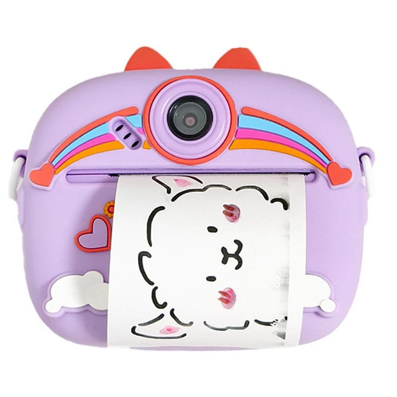 Дитяча фотокамера моментальним друку в чохлі Unicorn – Purple. Фото 2 з 3