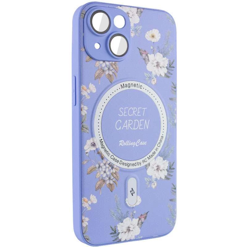 TPU+PC чохол Secret Garden з MagSafe на Apple iPhone 14 (6.1") – Lilac. Фото 3 з 5