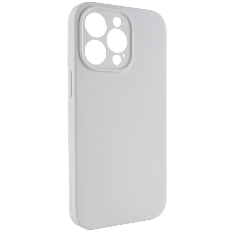 Чехол с закрытым низом Silicone Case для Apple iPhone 16 Pro – Белый / White. Фото 4 из 13