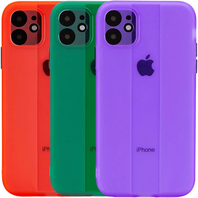 

Чохол TPU Glossy Line з захистом камери на Apple iPhone 12 (6.1")