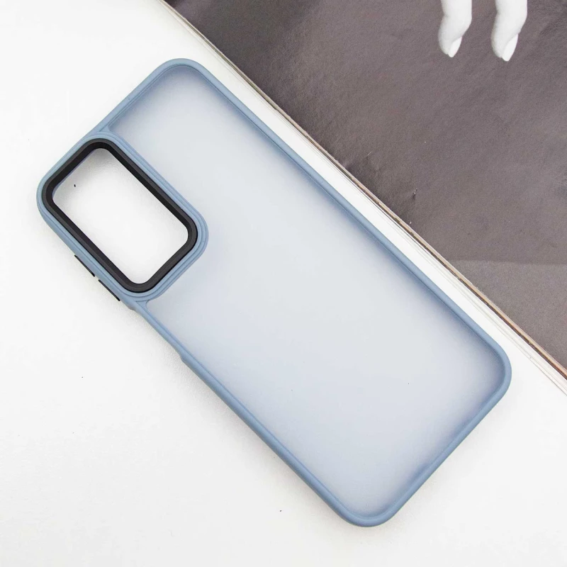 Чохол TPU+PC Lyon Frosted на Samsung Galaxy A24 4G – Блакитний / Sky Blue. Фото 2 з 6