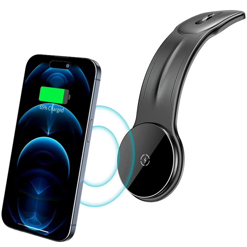 Автотримач з БЗП Acefast D21 Magnetic Wireless Charging 15W – Black. Фото 3 з 6