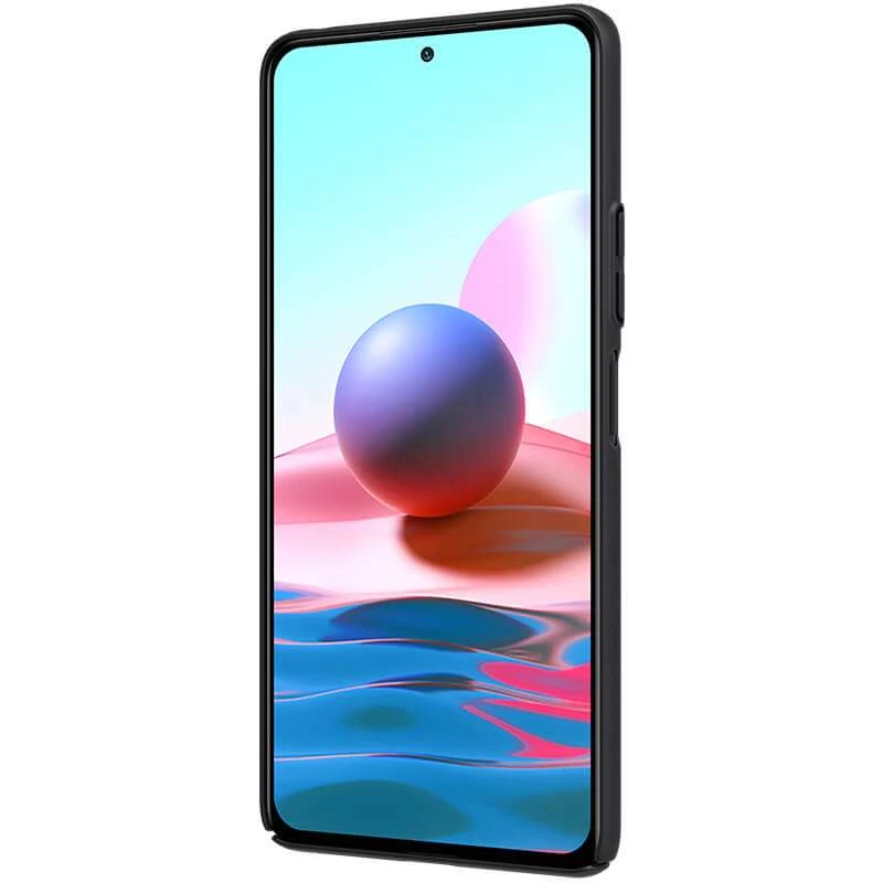 Пластикова накладка Nillkin Frost на Xiaomi Redmi Note 10 Pro – Чорний. Фото 4 з 5
