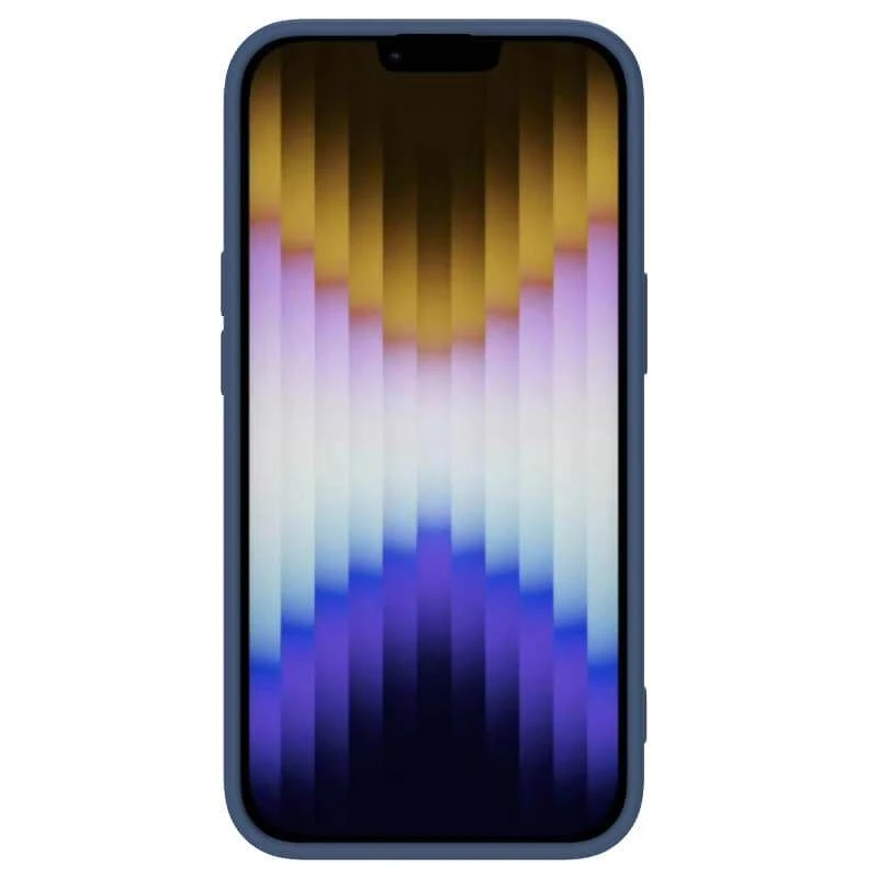 Силіконова накладка Nillkin Camshield Silky на Apple iPhone 14 Plus (6.7") – Синій. Фото 2 з 5
