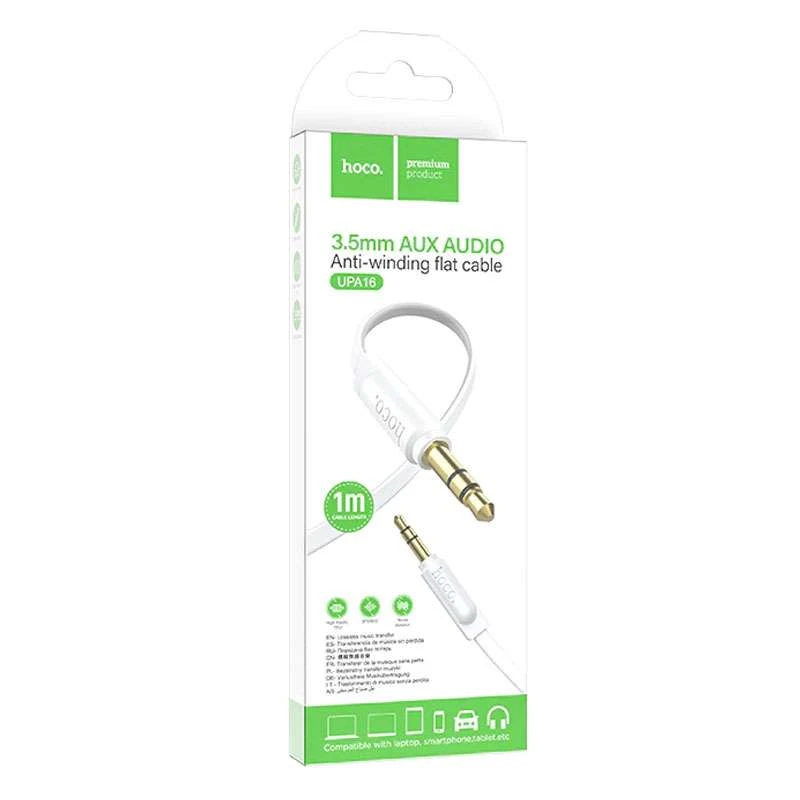 Аудио кабель Aux Hoco UPA16 (1m) – Белый. Фото 3 из 3
