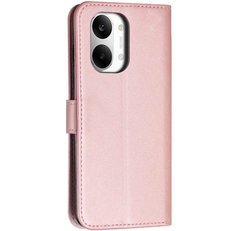 Кожаный чехол-книжка Jet Cover для Xiaomi Poco X8 Pro Max – Rose Gold. Фото 3 из 4