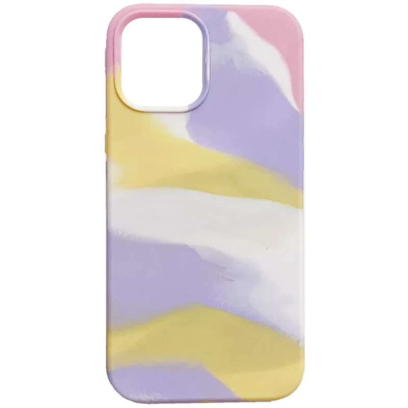 Чехол Акварель Silicone Case для Apple iPhone XR (6.1") – Сиренево-желтый. Фото 2 из 7