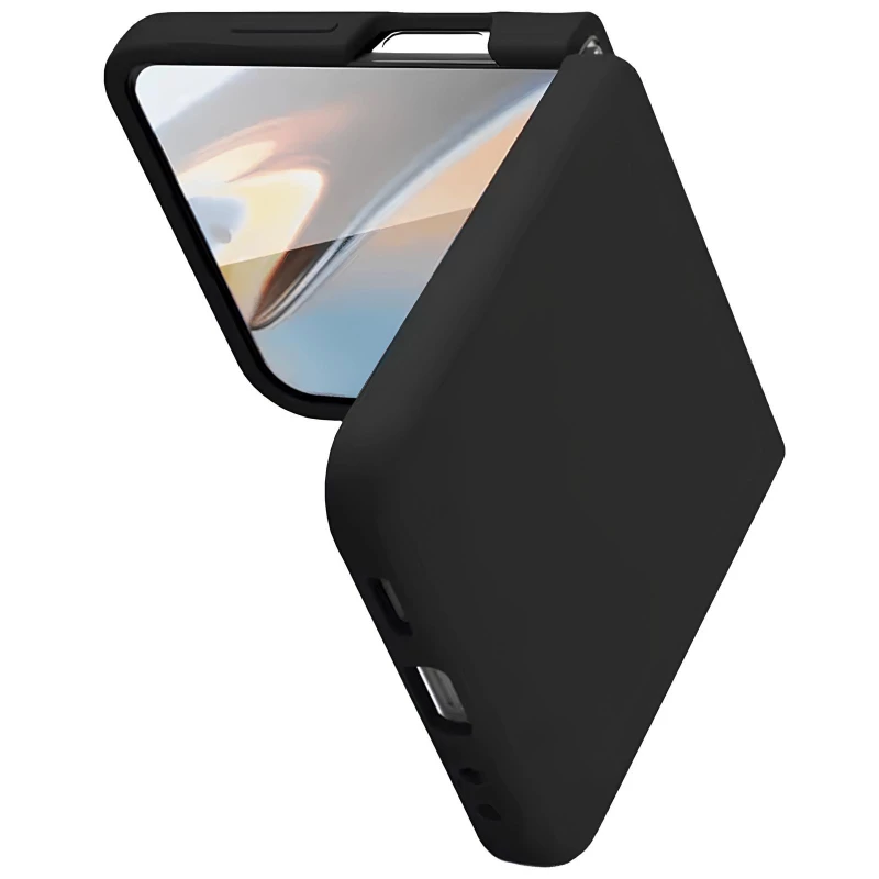Чохол Foldables Silicone Cover Lakshmi (AAA) для Samsung Galaxy Z Flip6 – Чорний / Black. Фото 7 з 10