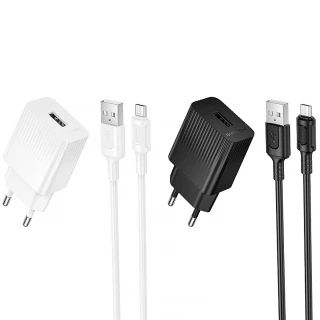 МЗП Borofone BAS71A Source 10.5W (1USB-A) + кабель USB to MicroUSB фото 1 з 1