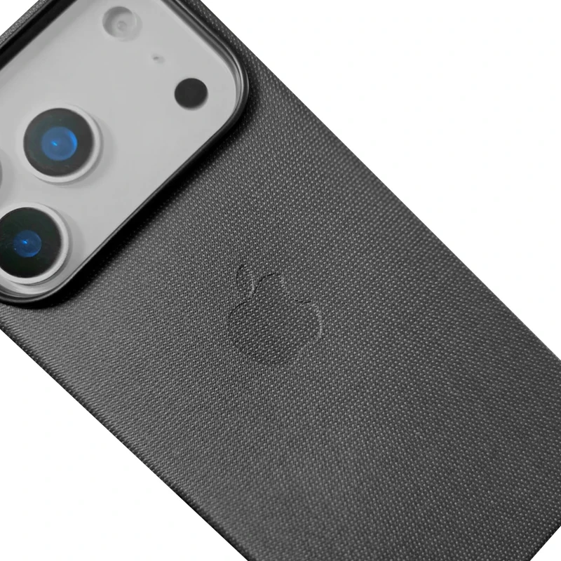 Тканинний чохол TechWoven (AAA) with MagSafe and Animation для Apple iPhone 17 Pro (6.3") – Black. Фото 5 з 8