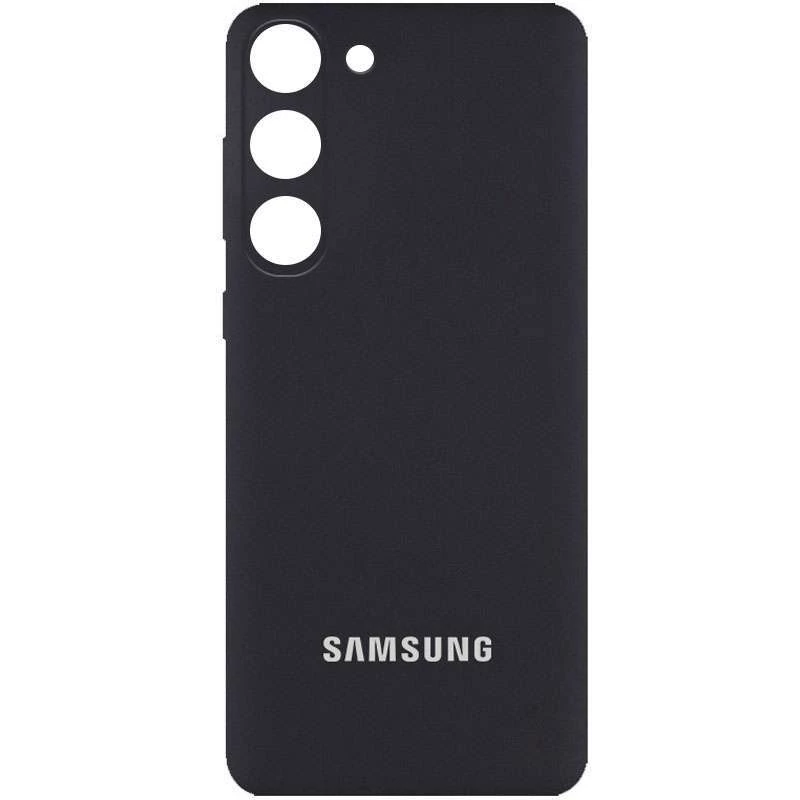 

Чехол Silicone Case с закрытым низом и защитой камеры для Samsung Galaxy S23+ (Черный / Black), Чорний / black