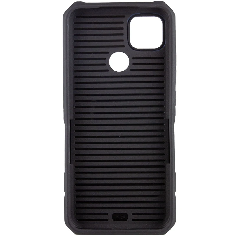 Противоударный чехол Military с подставкой-кольцом для Xiaomi Redmi 9C – Черный. Фото 3 из 8