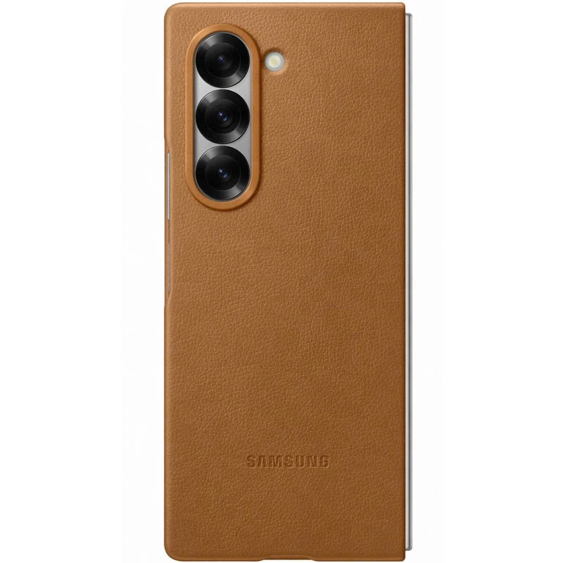 Шкіряний чохол Leather Case Premium на Samsung Galaxy Z Fold5 – Brown. Фото 9 з 12