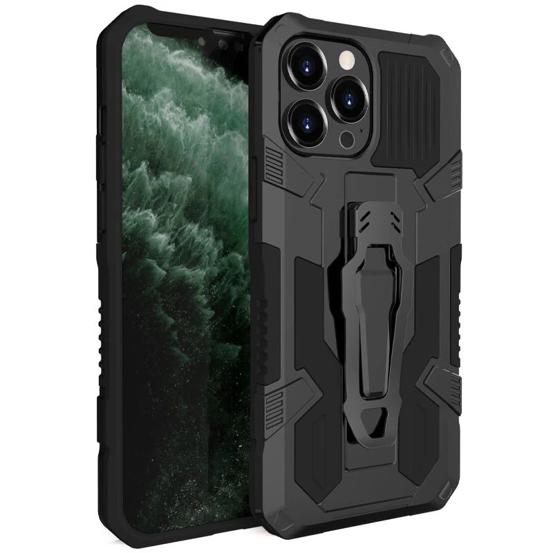 

Протиударний чохол Defender Clip на Apple iPhone 12 Pro (6.1") (Black)