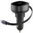 АЗП Baseus Enjoyment Pro 60W (1USB-C) + висувний кабель Type-C (C00057802111-01) – Cluster Black. Фото 7 з 12