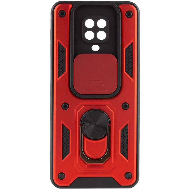 Ударопрочный чехол Serge Ring с защитой камеры для Xiaomi Redmi Note 9s / Note 9 Pro / Note 9 Pro Max – Красный. Фото 2 из 6