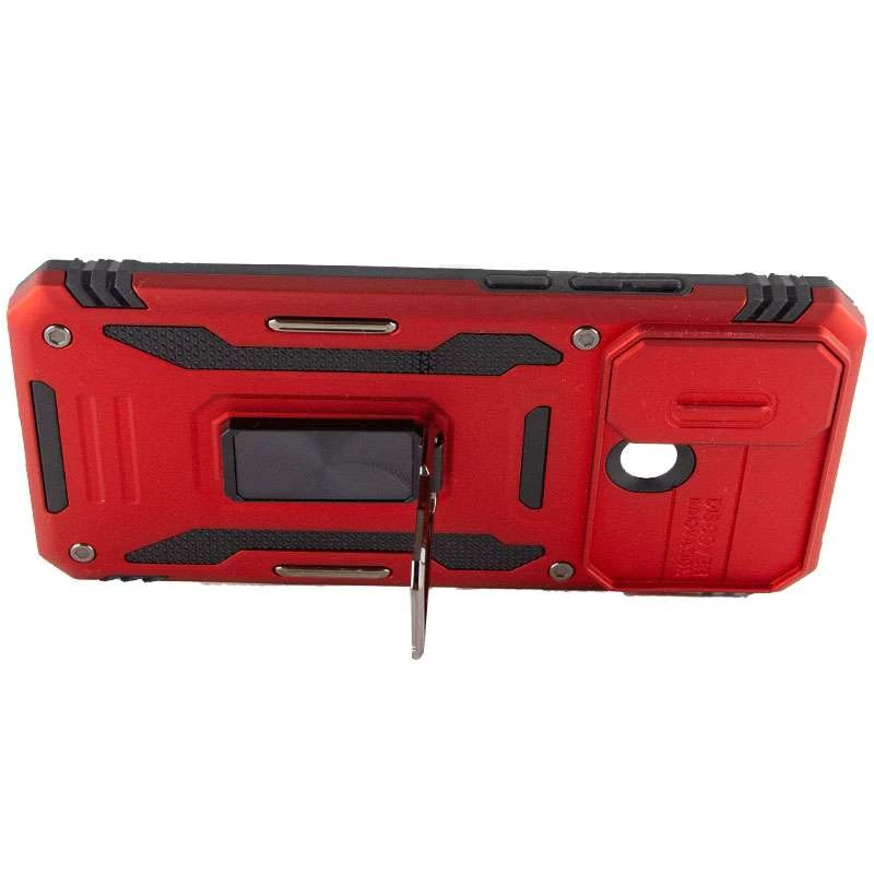Ударостійкий чохол Square Ring зi шторкою на камеру на Xiaomi Redmi 9C – Червоний / Red. Фото 5 з 6