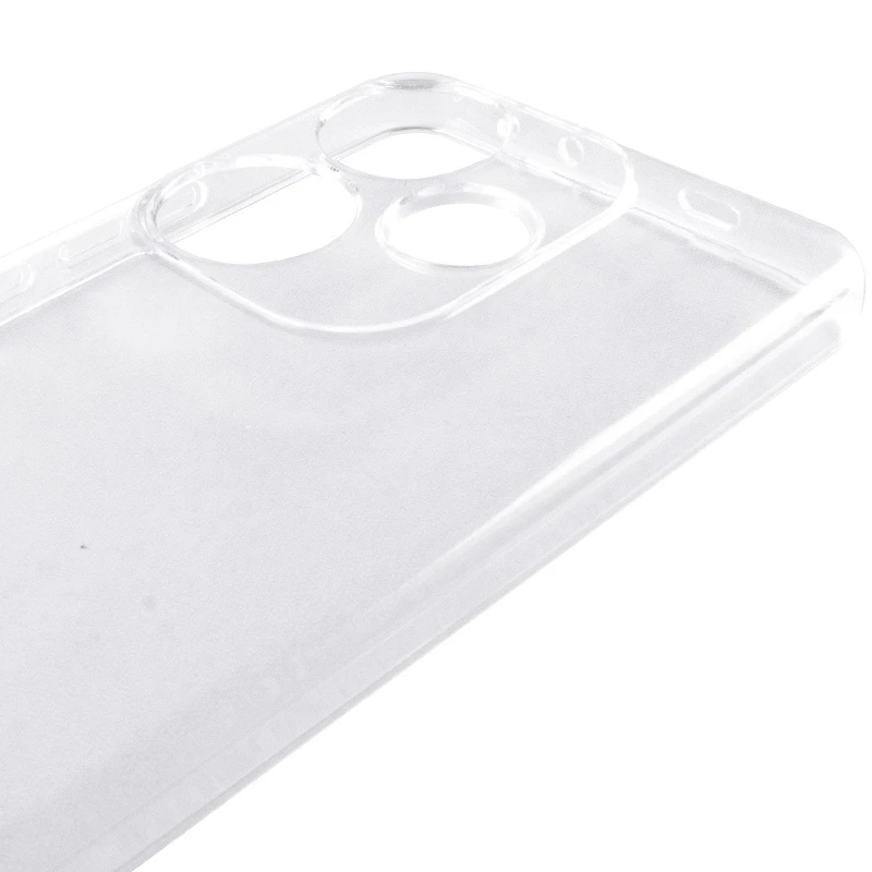 Ультратонкий силіконовий чохол 1,5 мм з захистом камери на Xiaomi Poco F6 – Безбарвний (прозорий). Фото 4 з 5