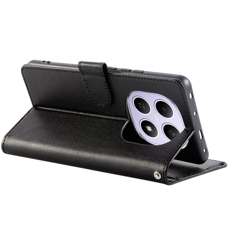 Кожаный чехол-книжка Essential Case для Xiaomi Redmi 15 (EU) – Black. Фото 4 из 5