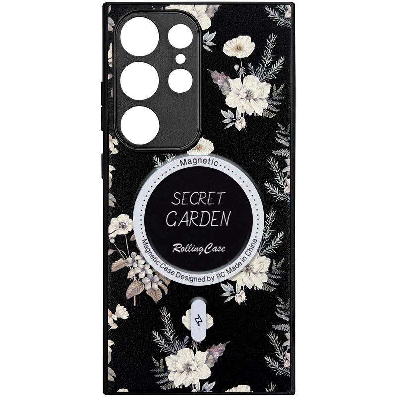 Чехол Flower Garden with MagFit для Samsung Galaxy S25 Ultra – Black. Фото 2 из 2
