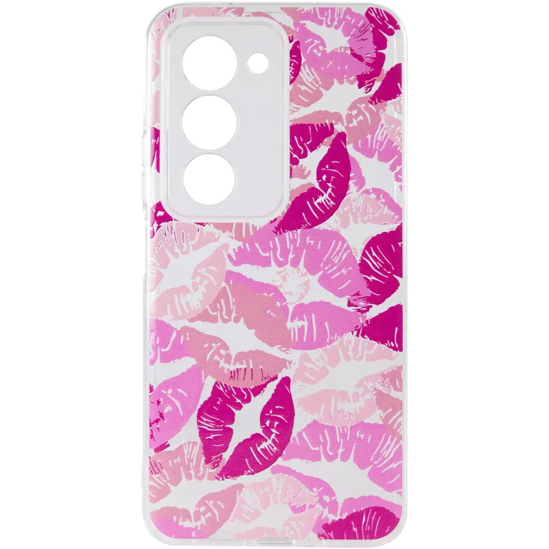 Чехол TPU Clear Joy для Xiaomi Redmi 15 4G (Global) / 5G – Kissing Pattern. Фото 3 из 6