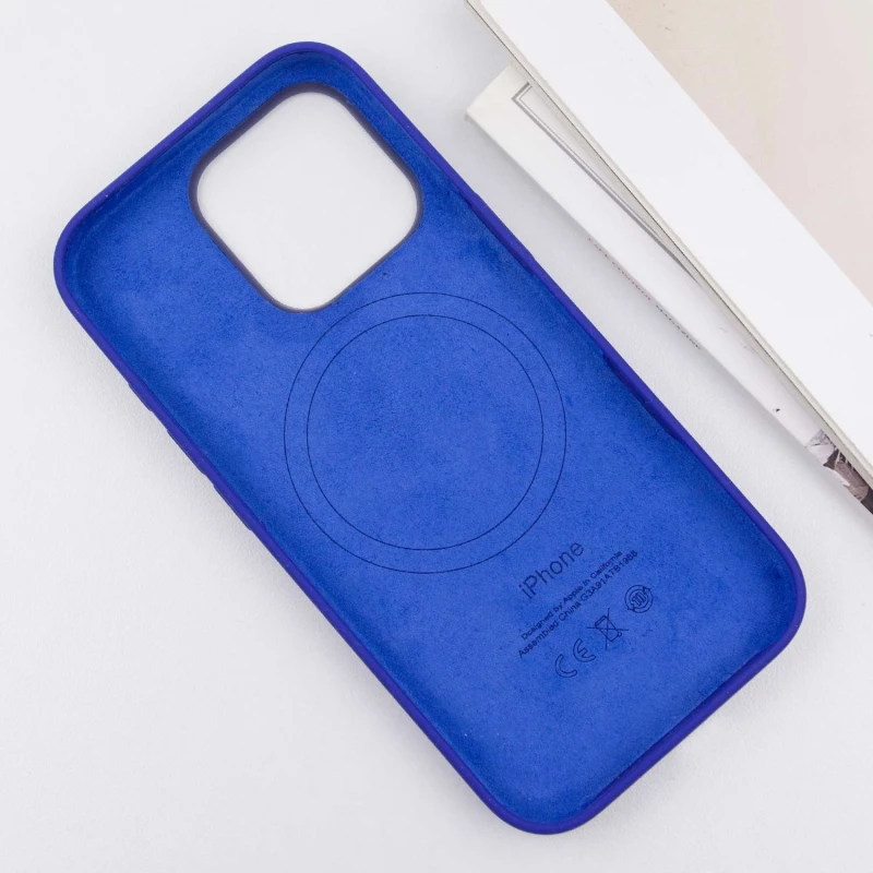 Силіконовий чохол ААА with Magsafe connection для Apple iPhone 16 Pro Max – Синій / Ultramarine, Ultramarine. Фото 8 з 10