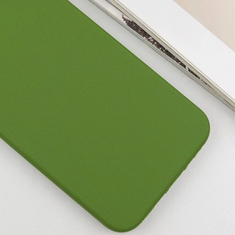 Чохол Silicone Case Lakshmi Plus з закритою камерою на Samsung Galaxy A36 5G – Зелений / Dark green. Фото 6 з 8