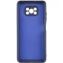 Кольоровий силіконовий чохол GETMAN із закритою камерою для Xiaomi Poco X3 NFC / Poco X3 Pro – Синій / Midnight Blue. Фото 2 з 4