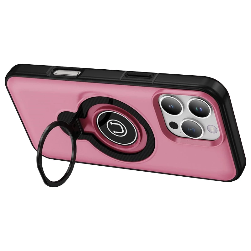 TPU+Textured PC Magnet для Apple iPhone 16 Pro – Pink. Фото 2 из 5