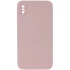 Чехол Silicone Case Square L с защитой камеры для Apple iPhone X (5.8") – Розовый / Pink Sand. Фото 1 из 3