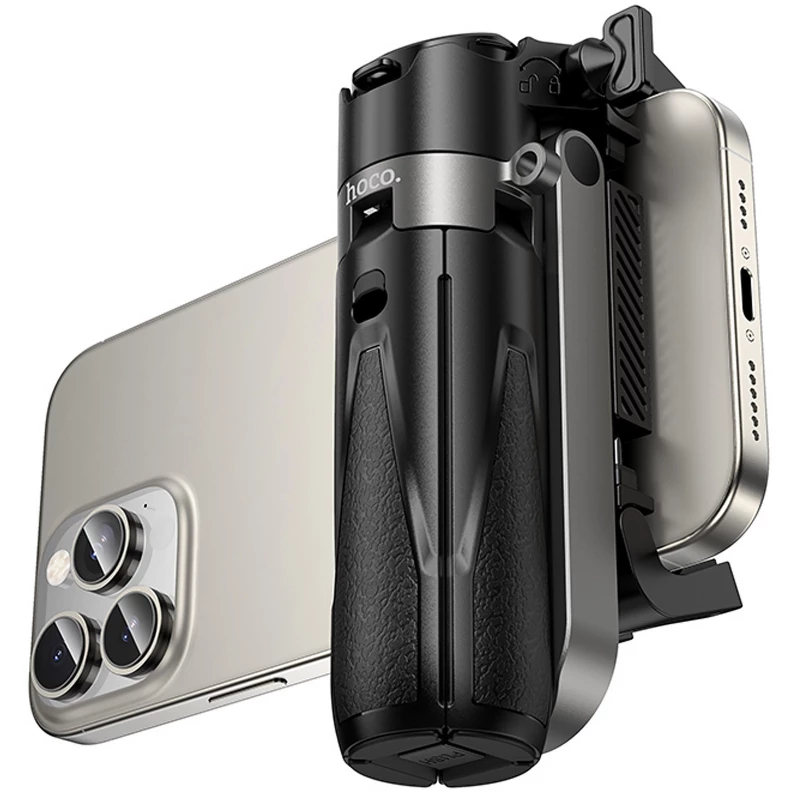 Монопод для селфи Hoco K27 Magic portable mini – Black. Фото 3 из 7