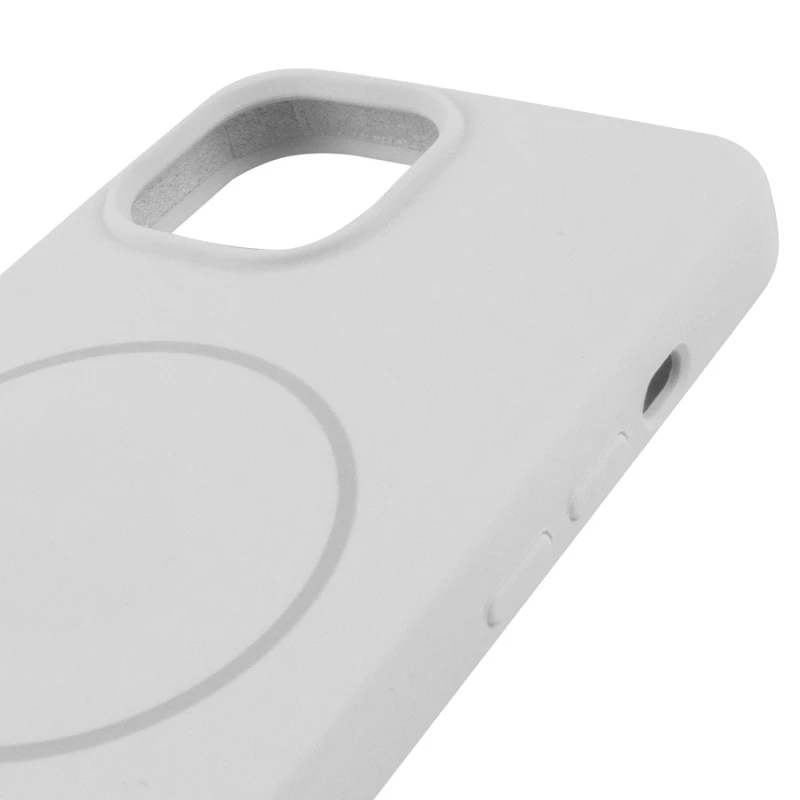 Чохол Silicone Armor Max no logo with MagSafe для Apple iPhone 12 (6.1") – Білий / White. Фото 5 з 6