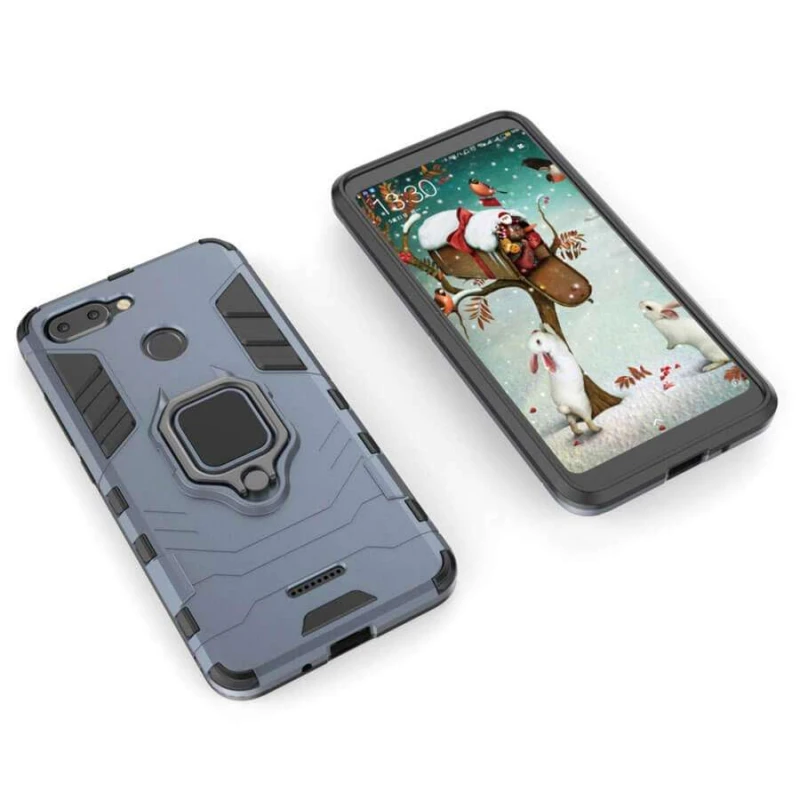 Противоударный чехол Transformer с кольцом для Xiaomi Redmi 6 фото 6 из 8