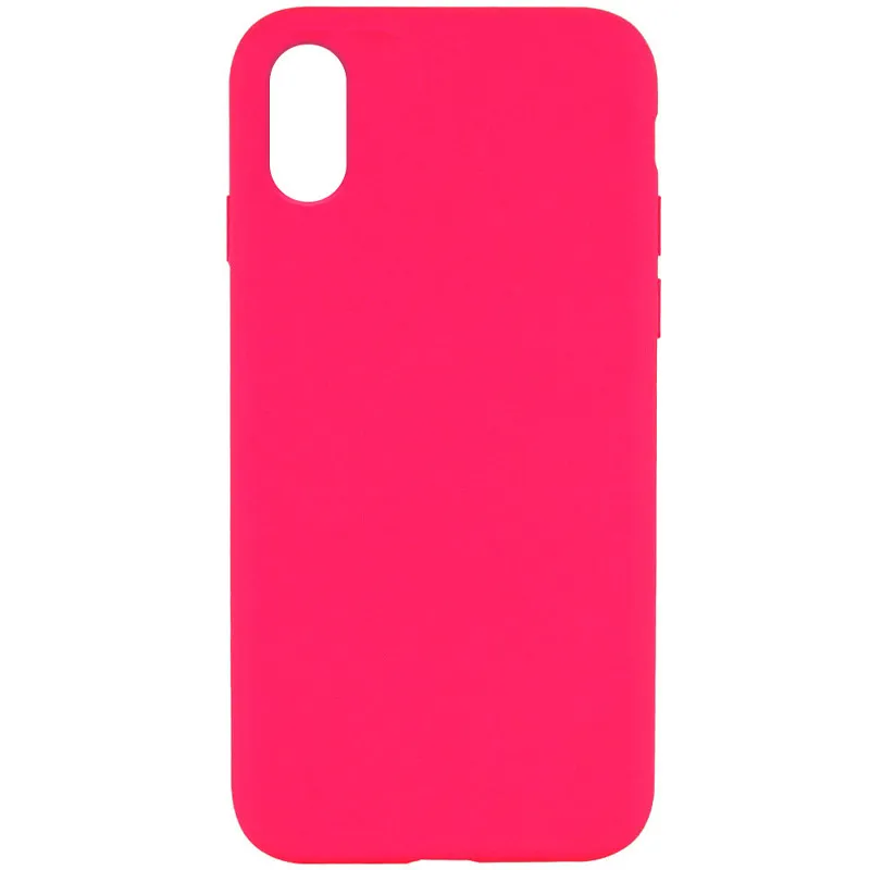 Чохол Silk Full Protective (AA) NO LOGO для Apple iPhone XS (5.8") – Рожевий / Barbie pink. Фото 1 з 1