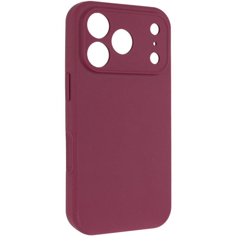 Чехол Silk Full Camera Protective (AA) NO LOGO для Apple iPhone 17 Pro (6.3") – Бордовый / Plum. Фото 2 из 8