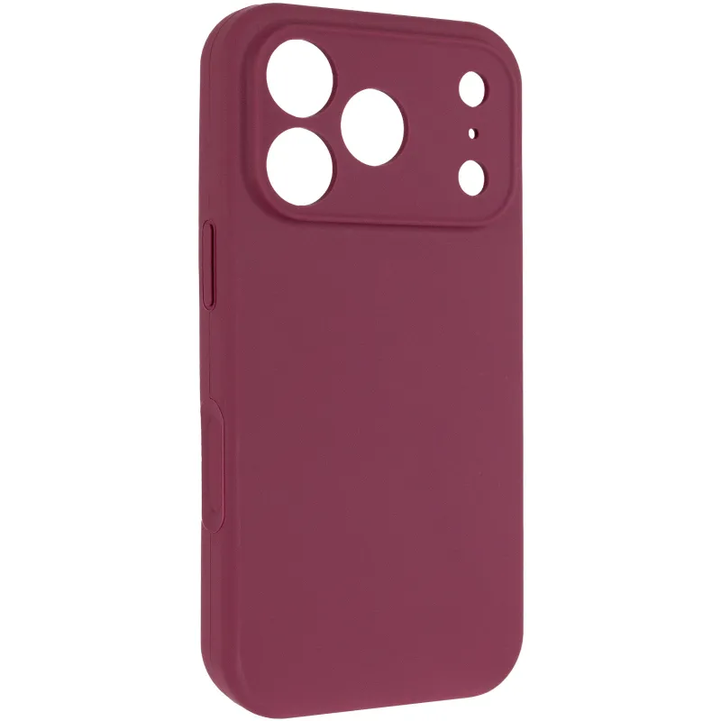 Чехол Silk Full Camera Protective (AA) NO LOGO для Apple iPhone 17 Pro Max (6.9") – Бордовый / Plum. Фото 1 из 5