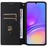Кожаный чехол-книжка Rhombus Book для Xiaomi Redmi Note 15 Pro 4G – Black. Фото 3 из 5