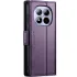 Шкіряний чохол-книжка CaseMe Nappa leather для Xiaomi Redmi Note 15 Pro+ 5G – Purple. Фото 2 з 10